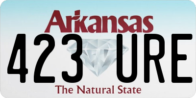 AR license plate 423URE