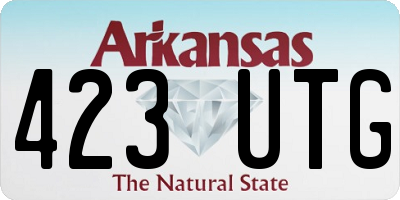 AR license plate 423UTG