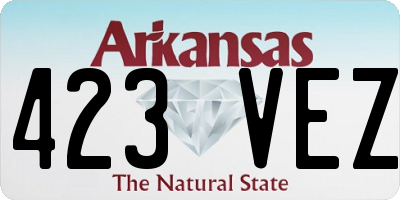 AR license plate 423VEZ