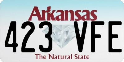 AR license plate 423VFE