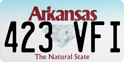 AR license plate 423VFI