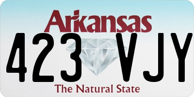 AR license plate 423VJY