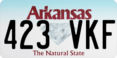 AR license plate 423VKF