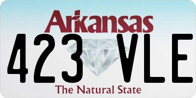 AR license plate 423VLE