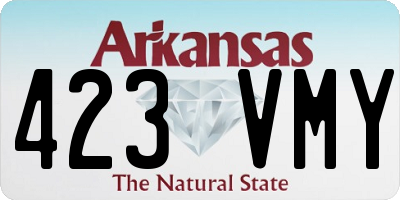 AR license plate 423VMY