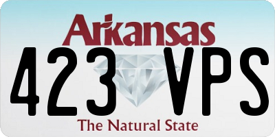 AR license plate 423VPS
