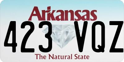 AR license plate 423VQZ