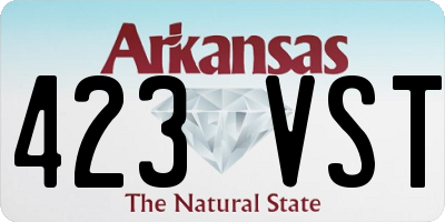 AR license plate 423VST