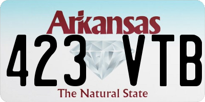 AR license plate 423VTB