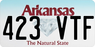 AR license plate 423VTF