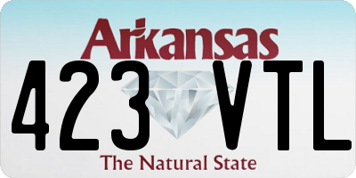 AR license plate 423VTL