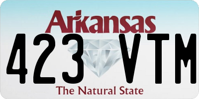 AR license plate 423VTM