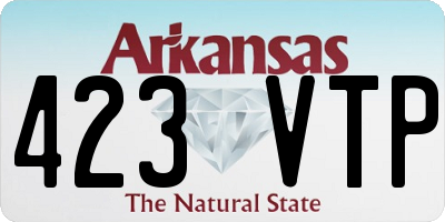 AR license plate 423VTP