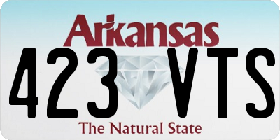 AR license plate 423VTS