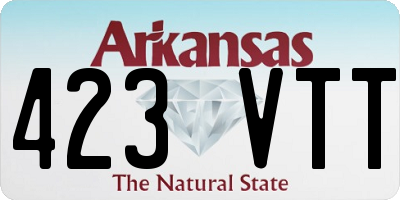 AR license plate 423VTT
