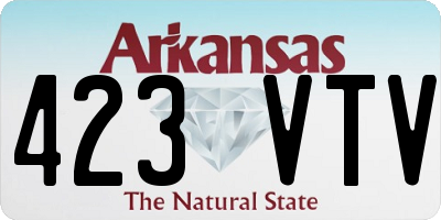 AR license plate 423VTV