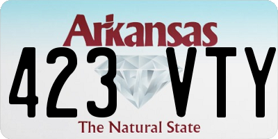 AR license plate 423VTY