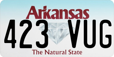 AR license plate 423VUG