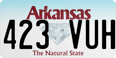 AR license plate 423VUH