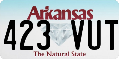 AR license plate 423VUT
