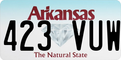 AR license plate 423VUW