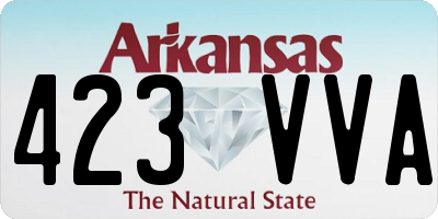 AR license plate 423VVA