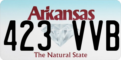 AR license plate 423VVB