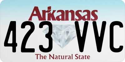 AR license plate 423VVC