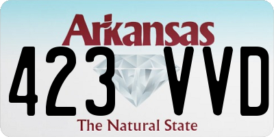 AR license plate 423VVD
