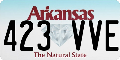 AR license plate 423VVE