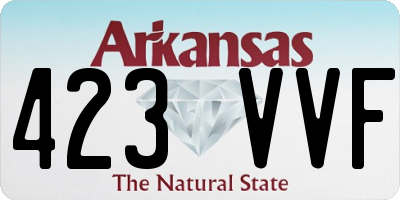 AR license plate 423VVF