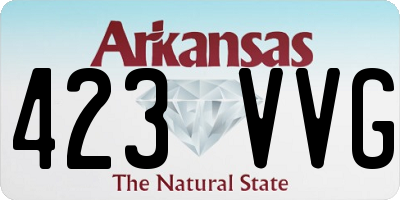 AR license plate 423VVG