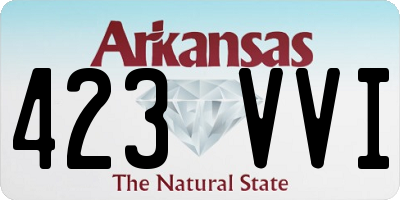 AR license plate 423VVI