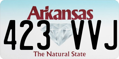 AR license plate 423VVJ