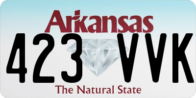 AR license plate 423VVK