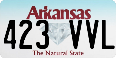 AR license plate 423VVL