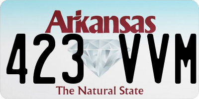 AR license plate 423VVM