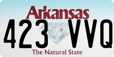 AR license plate 423VVQ