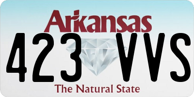 AR license plate 423VVS