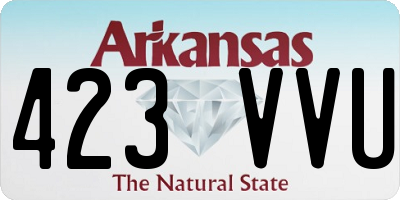 AR license plate 423VVU
