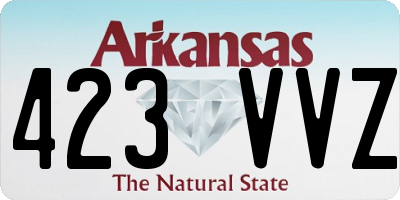 AR license plate 423VVZ