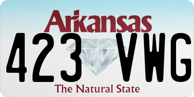 AR license plate 423VWG