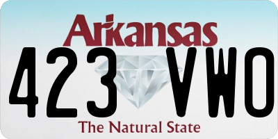 AR license plate 423VWO