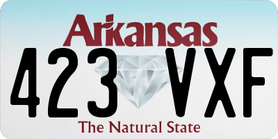 AR license plate 423VXF