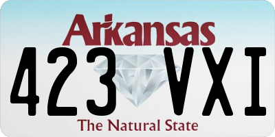 AR license plate 423VXI