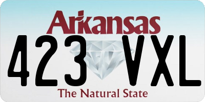 AR license plate 423VXL
