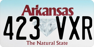 AR license plate 423VXR