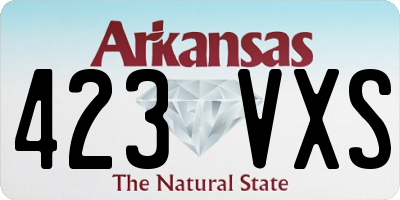 AR license plate 423VXS
