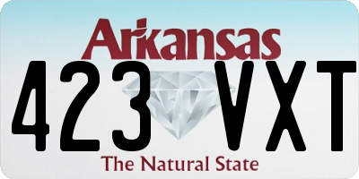 AR license plate 423VXT