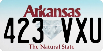 AR license plate 423VXU